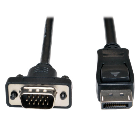 Video kabel DisplayPort 1.2 s aretací / VGA (Samec/Samec), 1.8m
