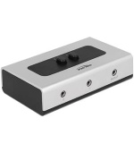 Delock Switch Stereo Jack 3.5 mm 2 portový manuální obousměrný