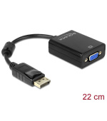 Delock Adaptér Displayport 1.2 samec > VGA samice černá