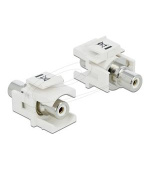 Delock Keystone modul RCA samice > RCA samice bílý / bílý