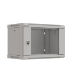 LANBERG 19" RACKOVÁ SKŘÍŇ PRO MONTÁŽ NA STĚNU 6U/540X350 (FLAT PACK) S PROSKLENÝMI DVEŘMI ŠEDÁ