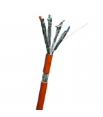 DATACOM S/FTP drát CAT7  LSOH  100m oranžový