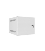 LANBERG RACKOVÁ SKŘÍŇ 10" NÁSTĚNNÁ 4U/280X310 PRO VLASTNÍ MONTÁŽ S KOVOVÝMI DVEŘMI ŠEDÁ  (PLOCHÉ BALENÍ)