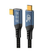 PremiumCord USB4™ Version2.0 80Gbps 16K@60Hz 240W Thunderbolt 3 a 4 kabel zahnutý 1m