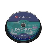 VERBATIM DVD-RW(10-Pack)Spindle4x/DLP/4.7GB
