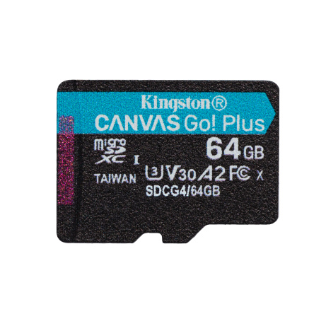 Kingston Canvas Go Plus A2/Micro SDXC/64GB/UHS-I U3 / Class 10