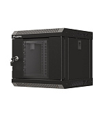 LANBERG RACKOVÁ SKŘÍŇ 10" NÁSTĚNNÁ 4U/300X300 (FLAT PACK) S PROSKLENÝMI DVEŘMI ČERNÁ