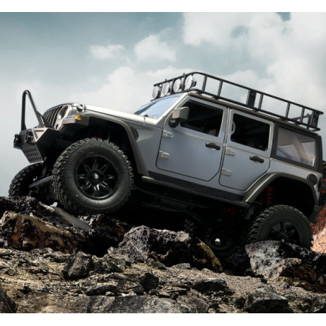 RC JEEP Rubicon 4x4 s osvětlením - šedý