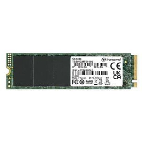 TRANSCEND TS500GMTE115S - 500GB, M.2 2280,PCIe Gen3x4, NVMe, TLC, DRAM-less