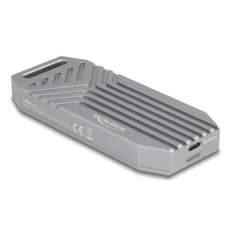 Delock Kryt SSD M.2 NVMe, USB, 40 Gbps - beznástrojový