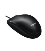 Logitech myš M100, optická, USB, 3 tlačítka, černá, 1000dpi