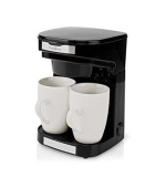 Nedis KACM140EBK - Kávovar | Kávový Filtr | 0.25 l | 2 Šálky | Černá
