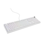 Herní mechanická klávesnice Genesis THOR 404/RGB/Gateron Yellow Pro/Drátové USB-A/US layout/Bílá