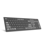 CONNECT IT MultiDevice bezdrátová klávesnice,tichá,nízk. profil, Quatro SmartSwitch 4 zařízení, CZ + SK layout, ŠEDÁ