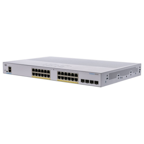 Cisco switch CBS250-24P-4X (24xGbE,4xSFP+,24xPoE+,195W,fanless) - REFRESH