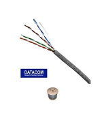 DATACOM UTP drát CAT5E PVC,Eca 500m cívka šedý