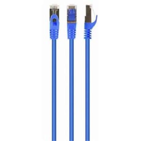 GEMBIRD Patch kabel S/FTP Cat. 6A LSZH, 0,5 m, modrý