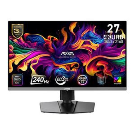 MSI MAG 272UP QD-OLED X24 Gaming monitor 26,5" QD-OLED/UHD/240Hz/0,03ms/2xHDMI/DP/USB-C/Výšk.nast/Pivot