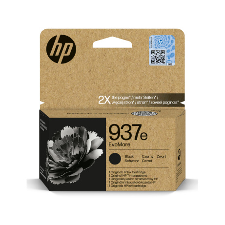 HP 937e inkoustová náplň černá, 4S6W9NE