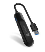 CONNECT IT USB-A hub USB 3.0, externí, ČERNÝ