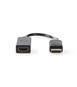 Nedis CCBW37150AT02 - DisplayPort – HDMI Kabel | DisplayPort Zástrčka - HDMI™ výstup | 0,2 m | Antracit