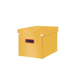 LEITZ Čtvercová krabice  Click&Store COSY, velikost L (A4), teplá žlutá