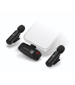 CONNECT IT Wireless Lavalier mikrofon Lightning konektor (2 ks + receiver) set ČERNÝ
