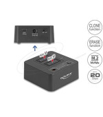Delock USB 20 Gbps Dokovací stanice M.2 pro 2 x SSD M.2 NVMe PCIe s funkcemi klonování a mazání