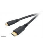 AKASA - mini HDMI na HDMI kabel s Ethernet 1,5 m