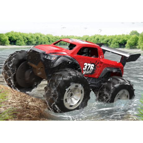 RC obojživelné auto Off-road Monster Truck 376 červená