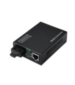 Digitus Media Converter, Singlemode 10/100/1000Base-T to 1000Base-LX, Incl. PSU SC connector, Up to 10km