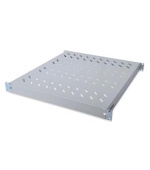 Digitus 1U pevná police, pro 800 mm hloubka skříní, nastavitelná, 500 hloubka mm, barva šedá (RAL 7035)