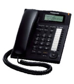 Panasonic KX-TS880FXB - jednolinkový telefon, černý