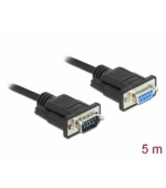 Delock Sériový kabel rozhraní RS-232 Sub-D9, ze zástrčkového na zásuvkový, délky 5 m