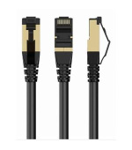 GEMBIRD PP8-LSZHCU-BK-10M – S/FTP Cat. 8 LSZH propojovací kabel, černý, 10 m