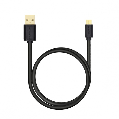 AXAGON HQ Kabel Micro USB, 2A, černý, 3 m