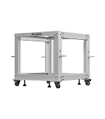 LANBERG OTEVŘENÝ RACK 19" 9U 600X600-1100 NASTAVITELNÝ ŠEDÝ