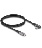 Delock Kabel USB 40 Gbps, pravoúhlý levý / pravý USB PD 3.1 Extended Power Range 240 W 1 m