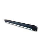 DATACOM Patch panel 19" UTP 24 port CAT5E DUAL 1U BK (24x1k) / VL