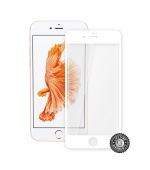 Screenshield™ Apple iPhone 7 Tempered Glass protection display (full COVER WHITE metalic frame)