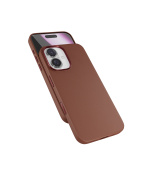 Epico Mag+ kožený kryt iPhone 16 - hnědá