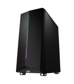 FSP/Fortron ATX Midi Tower CMT150 Black, průhledná bočnice