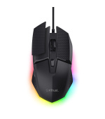 Trust GXT 121 Felox+/Herní/Optická/Pro praváky/10 000 DPI/Drátové USB-A/Černá