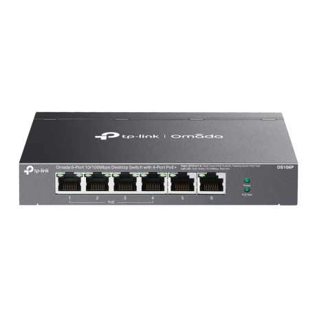 DS106P TP-link Omada 6x 10/100 Mbps, 4 PoE+,switch