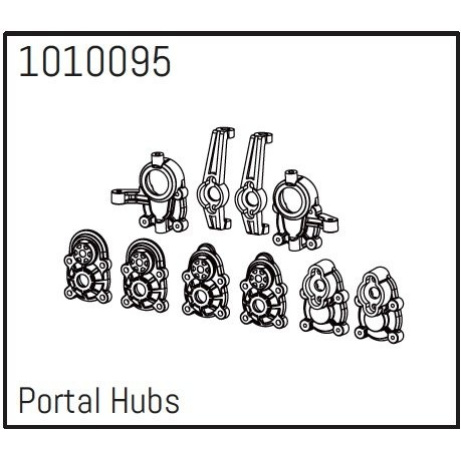 AB240229 (1010095) - Portal Hub Set - PRO Crawler 1:18
