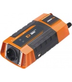 Měnič napětí Carspa PID600 12V/230V+2xUSB 600W, modifikovaná sinus, digitální display