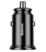 Baseus rychlonabíječka do auta 2xUSB QC3.0 30W černá
