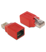 Delock RJ45 Křížený adaptér samec - samice