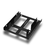 AXAGON RHD-225, kovový rámeček pro 2x 2.5" HDD/SSD do 3.5" pozice, montáž ventilátoru