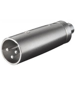 PremiumCord XLR mikrofonní redukce, XLR male - CINCH female